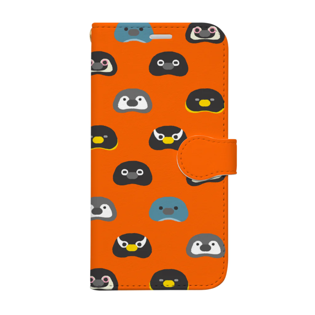 This is Mine（ディスイズマイン）のPenguin beans.〈バーミリオン〉 Book-Style Smartphone Case