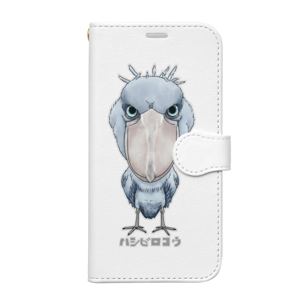 すとろべりーガムFactoryのハシビロコウ 2  Book-Style Smartphone Case