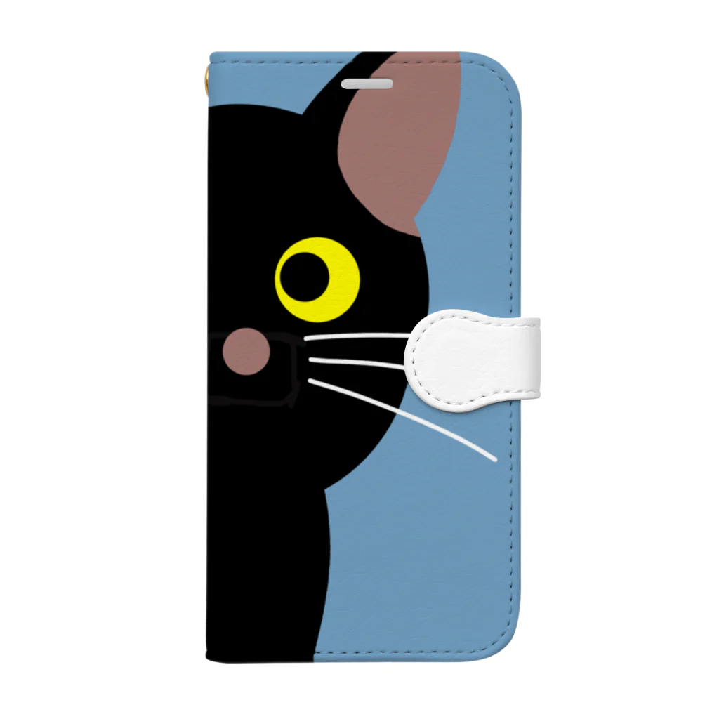 超みちるのブラックキャット Book-Style Smartphone Case