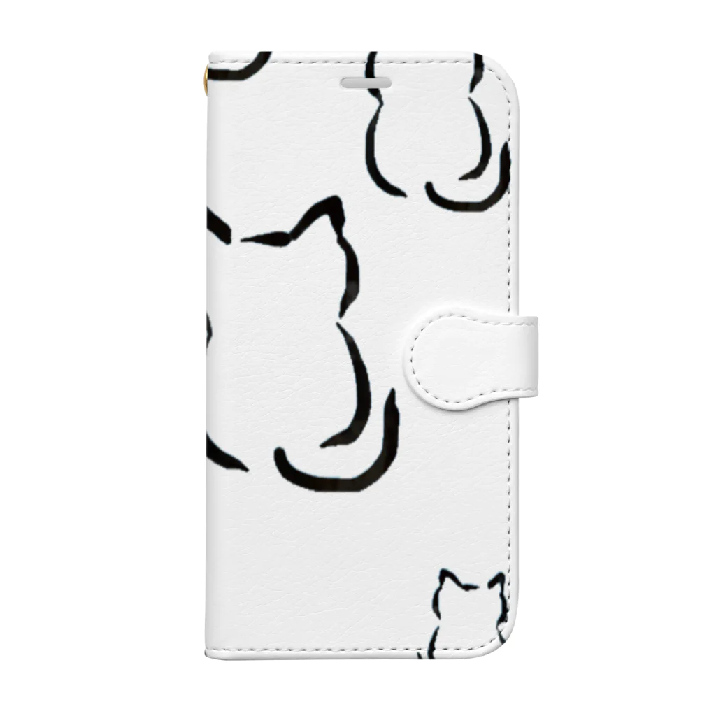 墨ねこさんしょっぷの墨ねこさん Book-Style Smartphone Case