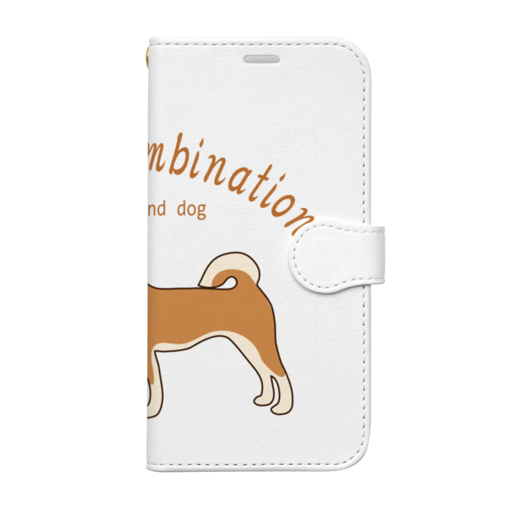 キッズモード某の日本の犬とお茶  Book-Style Smartphone Case