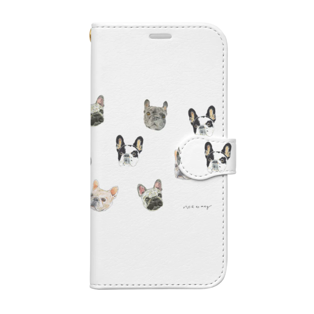 noe_to_meg (ノエとめぐ)のブヒがいっぱい Book-Style Smartphone Case