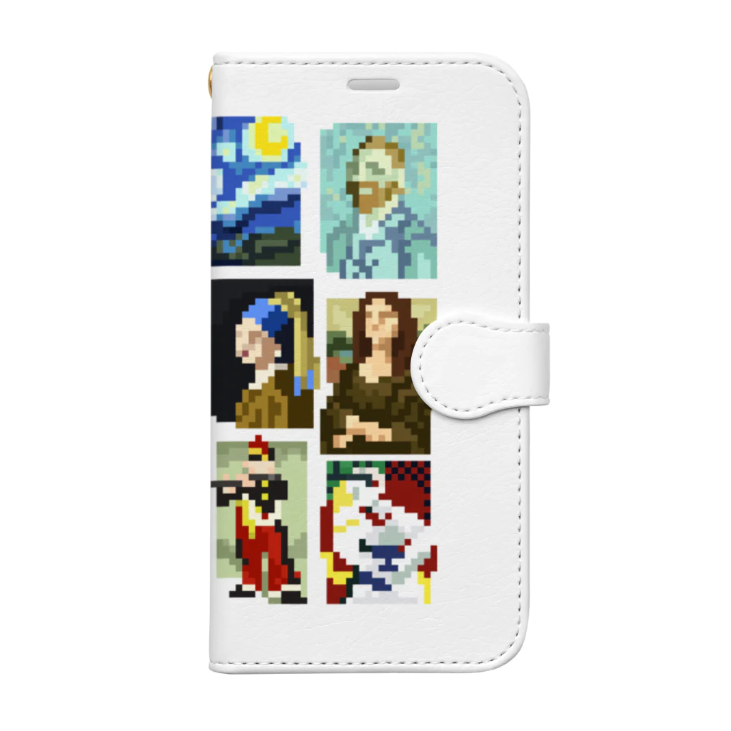 すとろべりーガムFactoryのドット美術館 Book-Style Smartphone Case