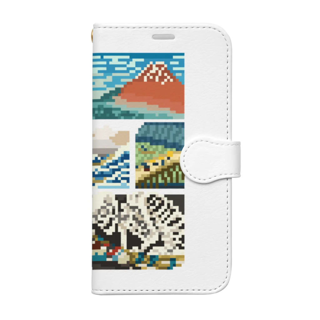 すとろべりーガムFactoryのドット浮世絵 Book-Style Smartphone Case