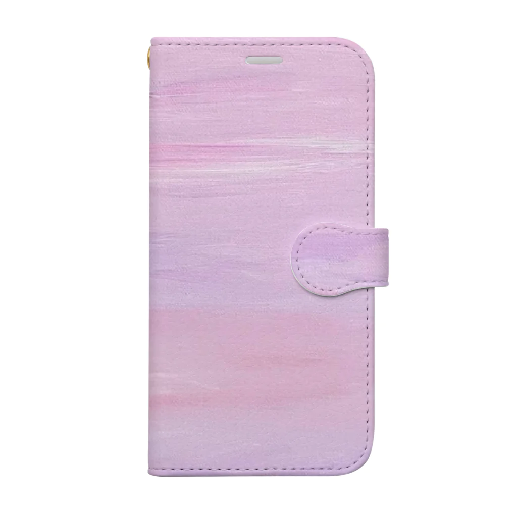 海と空のほんわかタイムの海と空のpurple lover Book-Style Smartphone Case