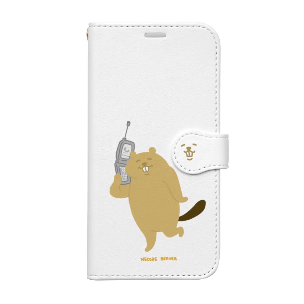 viva's SHOPのねこぜびーばー 手帳型スマホケース