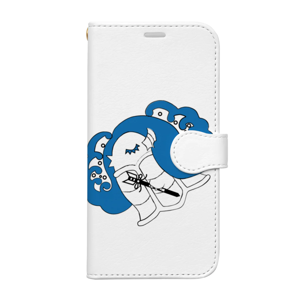 Amiの眠りのアマビエ Book-Style Smartphone Case