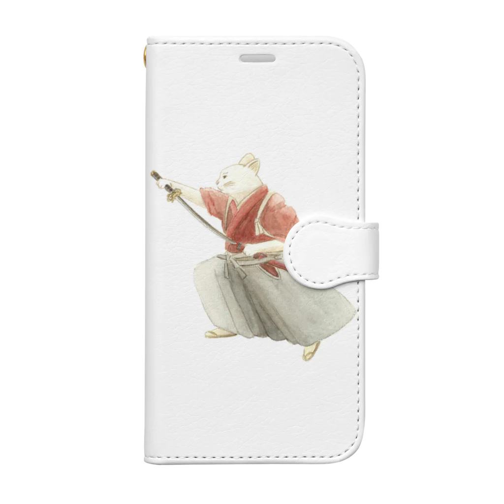 Amiの赤侍猫 Book-Style Smartphone Case