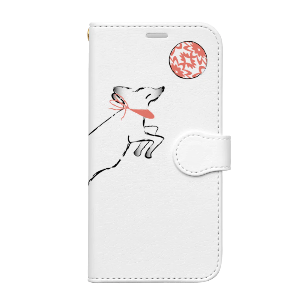 Amiの狐の手毬唄-鳥居狛狐弐- Book-Style Smartphone Case