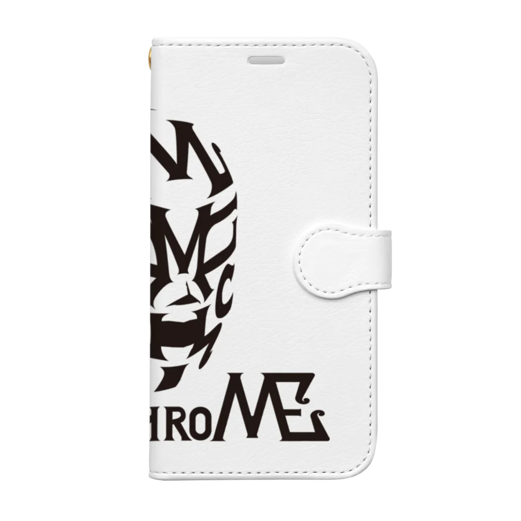 MoNochroMEのMoNochroMEマスク（黒） Book-Style Smartphone Case