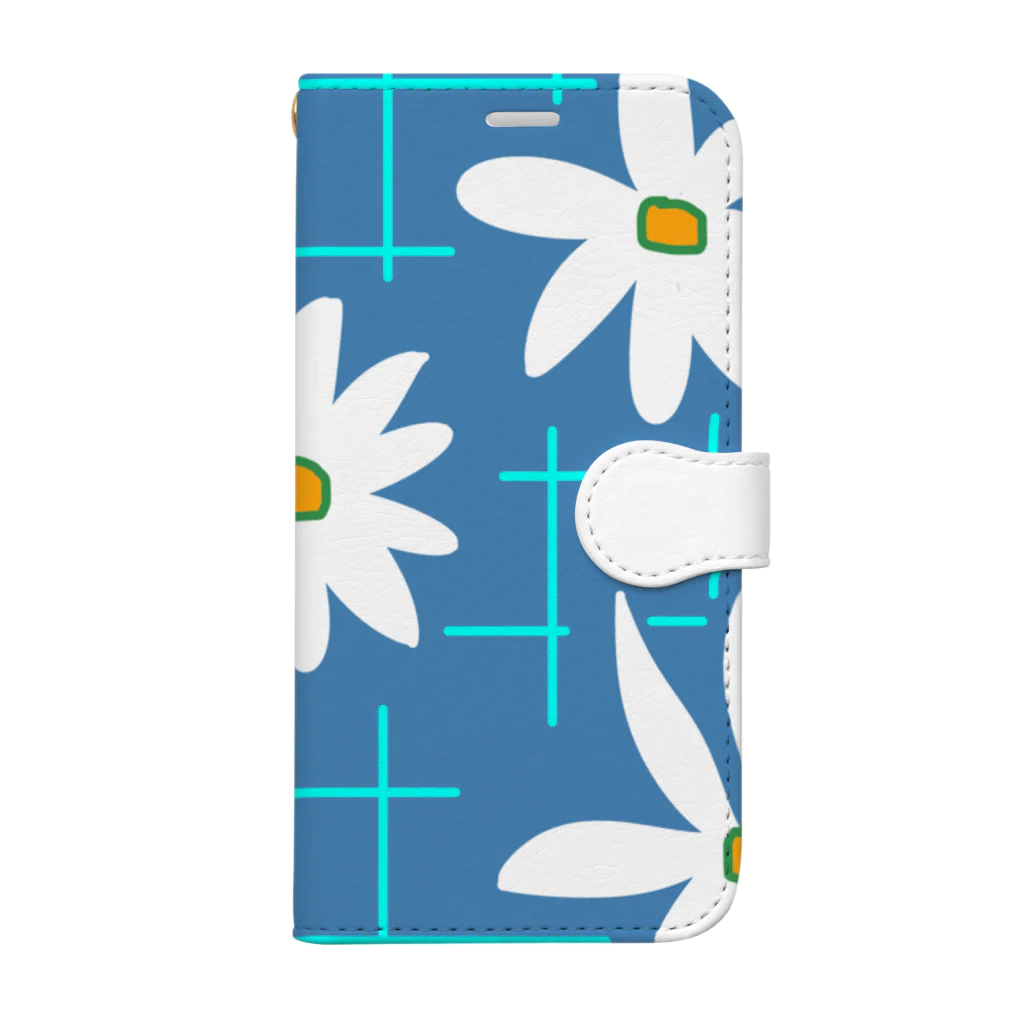 inko andの・ flower・ Book-Style Smartphone Case