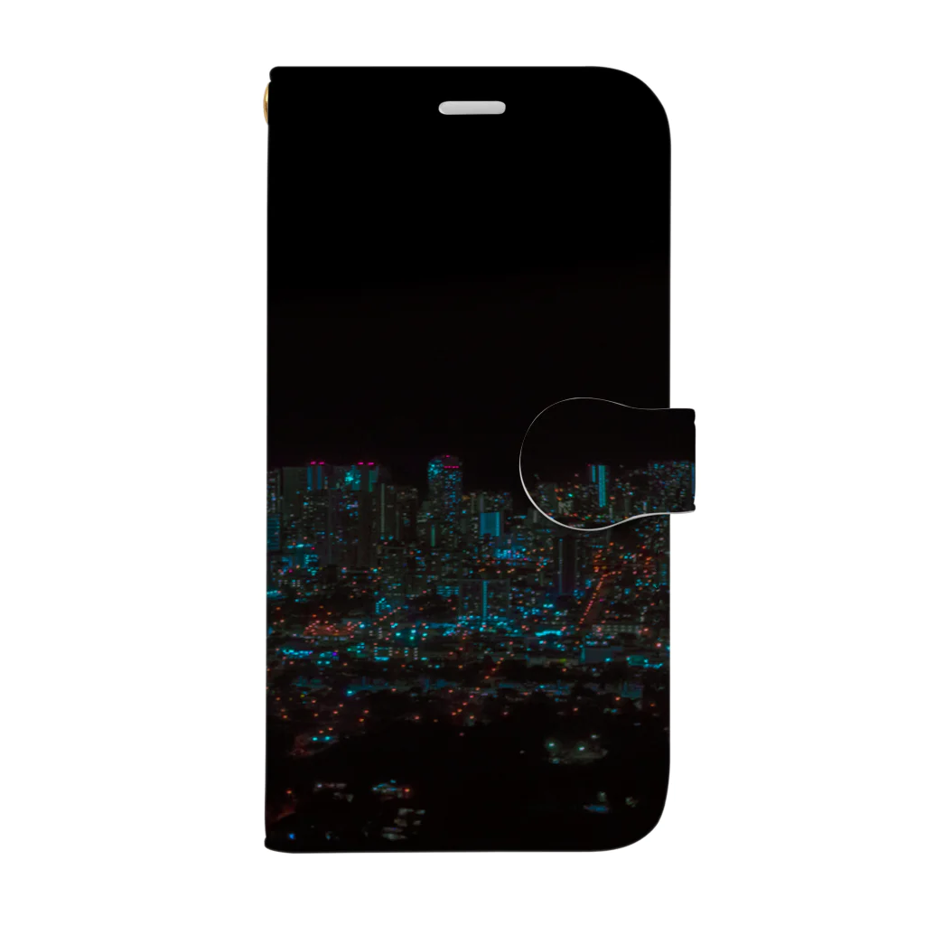 がんぞー商店のThe night view. Book-Style Smartphone Case