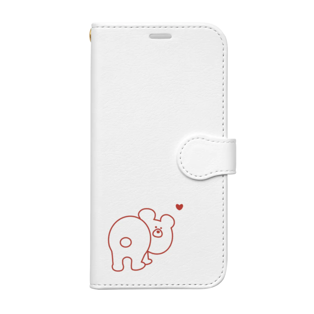 hug meのhug me bear 手帳型スマホケース