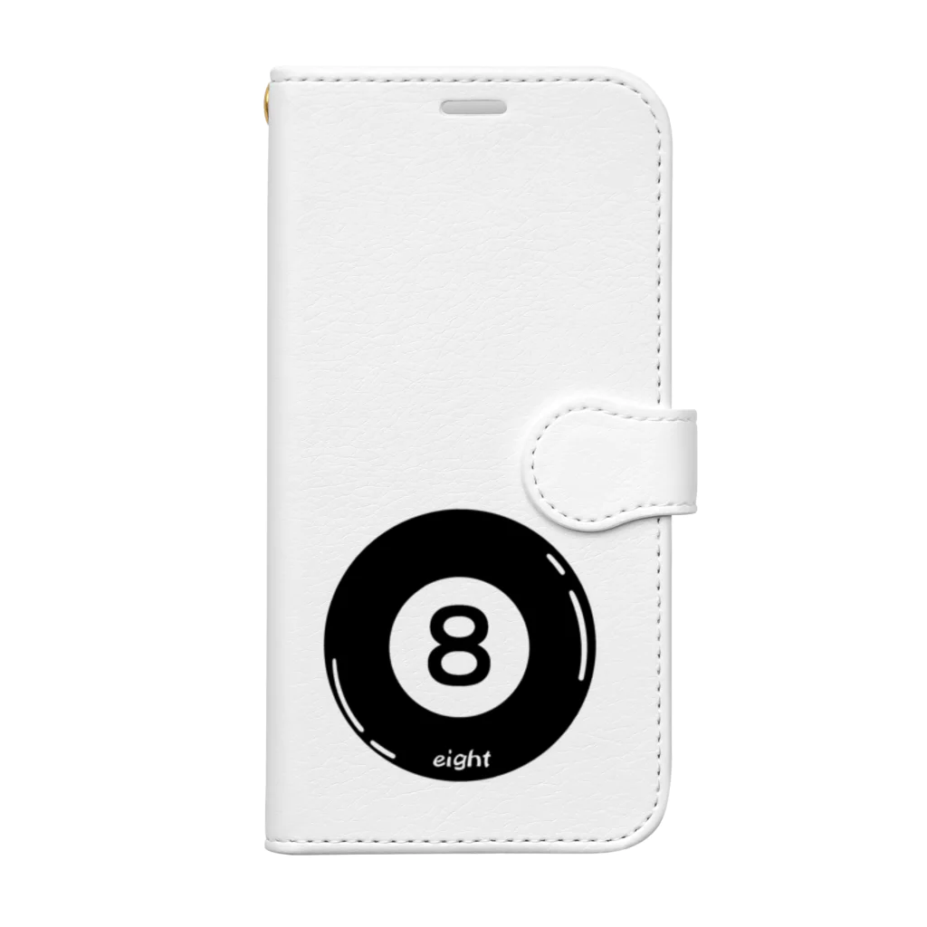 ブラック・ラビットの８ボール（エイトボール） Book-Style Smartphone Case