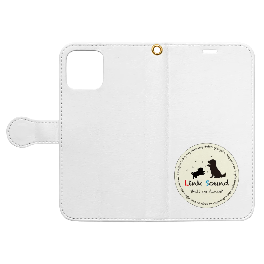 Bordercollie StreetのLS-N1-1 Book-Style Smartphone Case:Opened (outside)