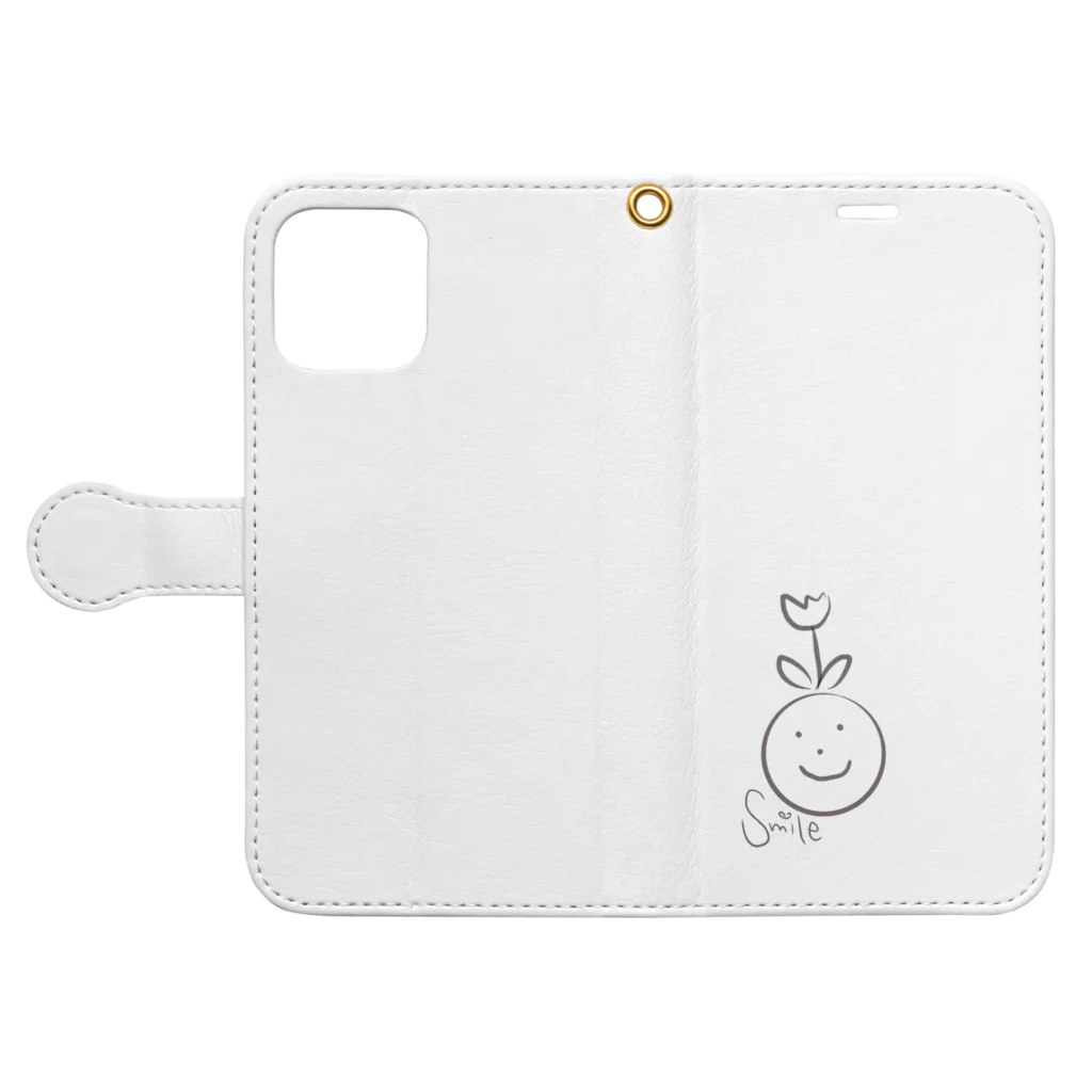 森田涼花のSmile Book-Style Smartphone Case:Opened (outside)