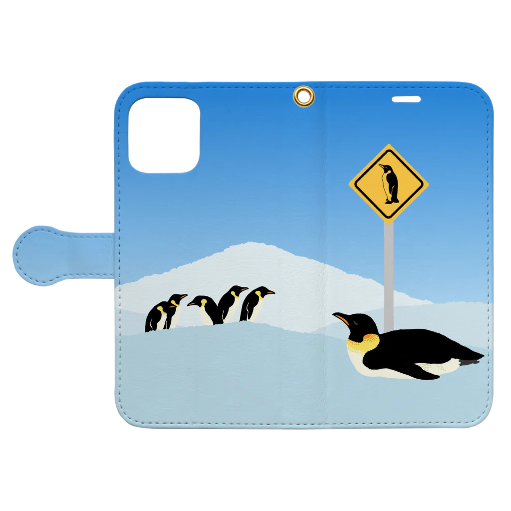 This is Mine（ディスイズマイン）のAntarctic sign.／手帳型 Book-Style Smartphone Case:Opened (outside)