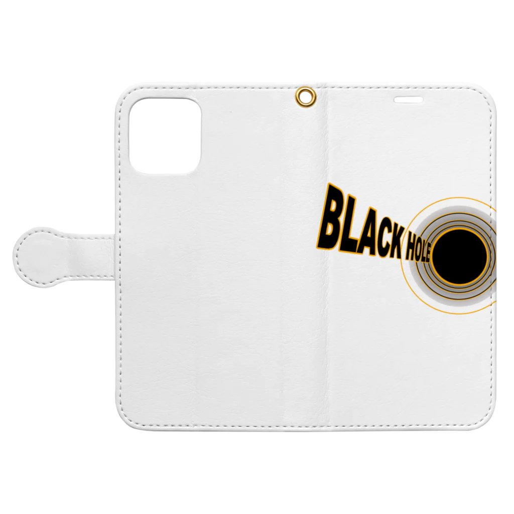 yuccoloのブラックホール Book-Style Smartphone Case:Opened (outside)