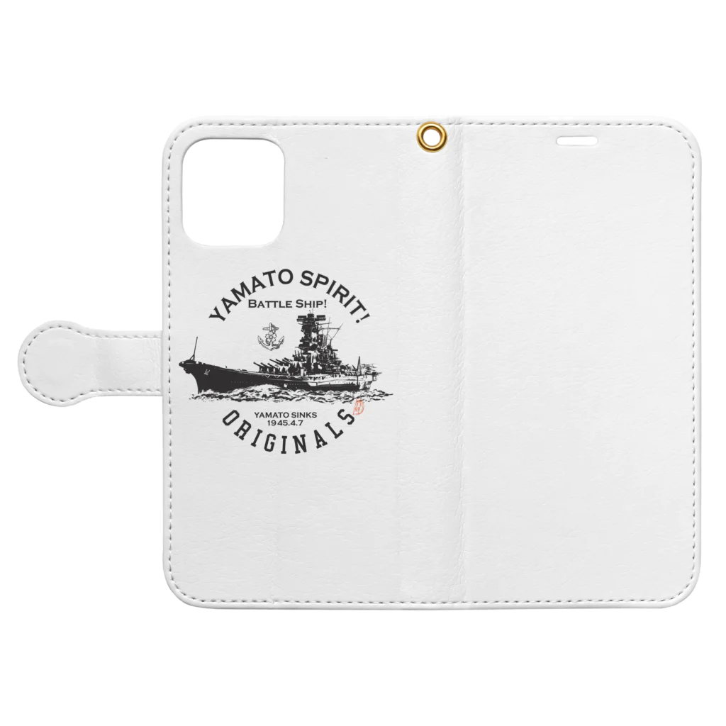 Y-Selectionの戦艦大和/YAMATO SPIRIT! Book-Style Smartphone Case:Opened (outside)