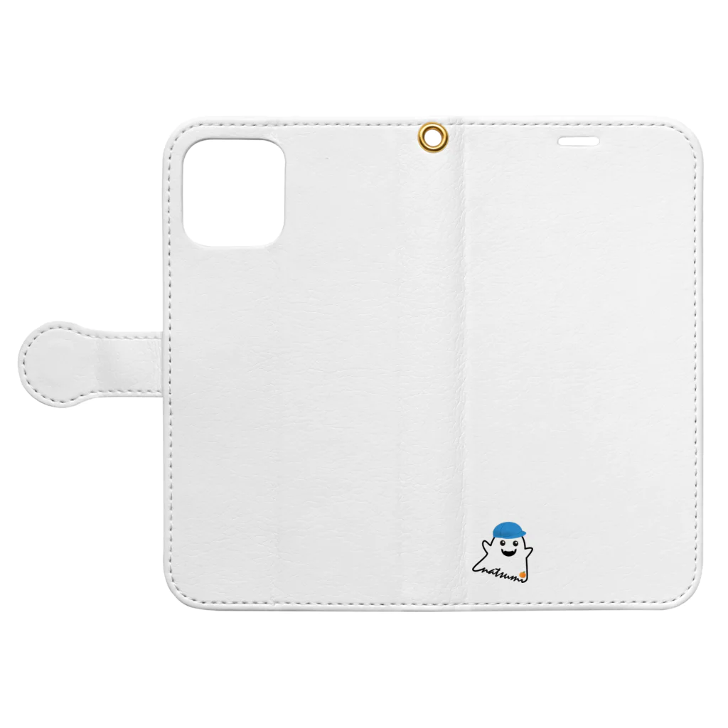 🧢なつみ👻🍊のおばけモチーフ Book-Style Smartphone Case:Opened (outside)