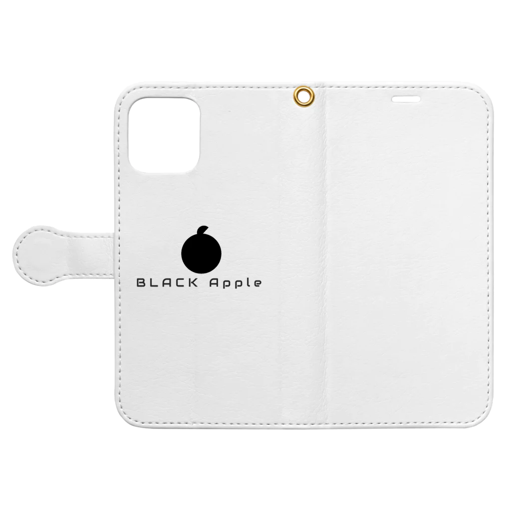 BLACKAPPLEのBlackapple 手帳風スマホケース Book-Style Smartphone Case:Opened (outside)