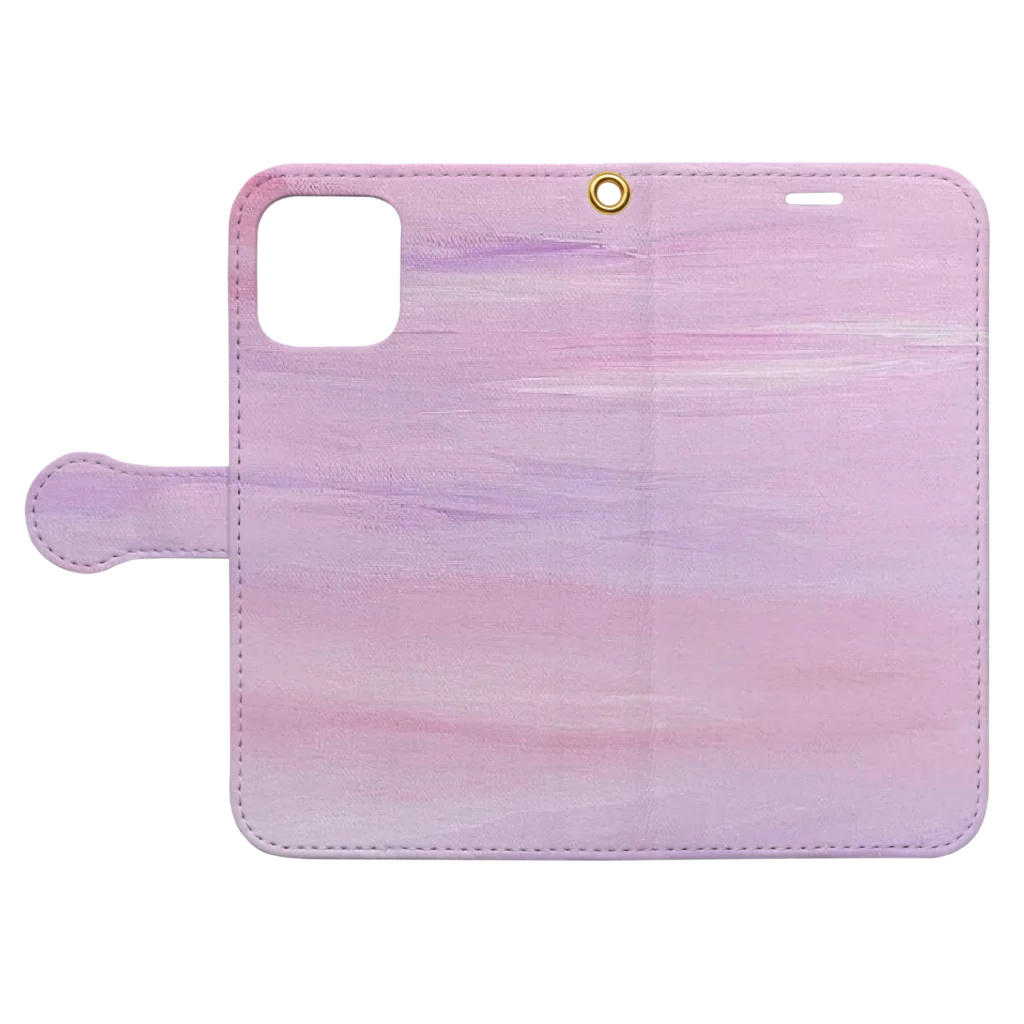 海と空のほんわかタイムの海と空のpurple lover Book-Style Smartphone Case:Opened (outside)