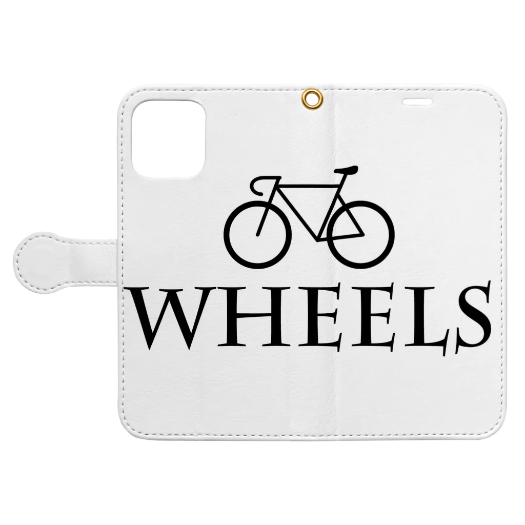 Wheelsのchari #01 Book-Style Smartphone Case:Opened (outside)