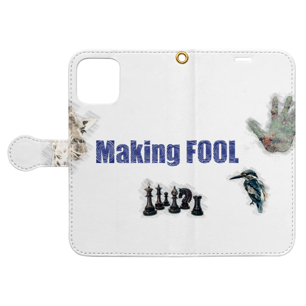 Making FOOLのMaking FOOL 003 Book-Style Smartphone Case:Opened (outside)