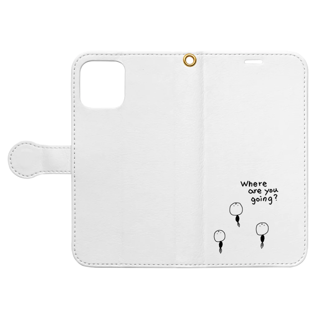 地球産のWhere are you going? Book-Style Smartphone Case:Opened (outside)