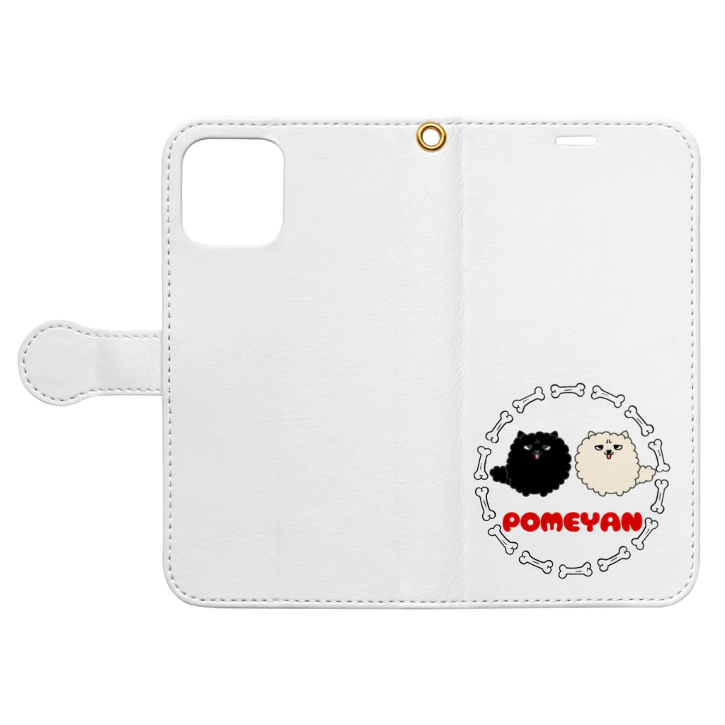 учк¡✼*のPOMEYAN Book-Style Smartphone Case:Opened (outside)