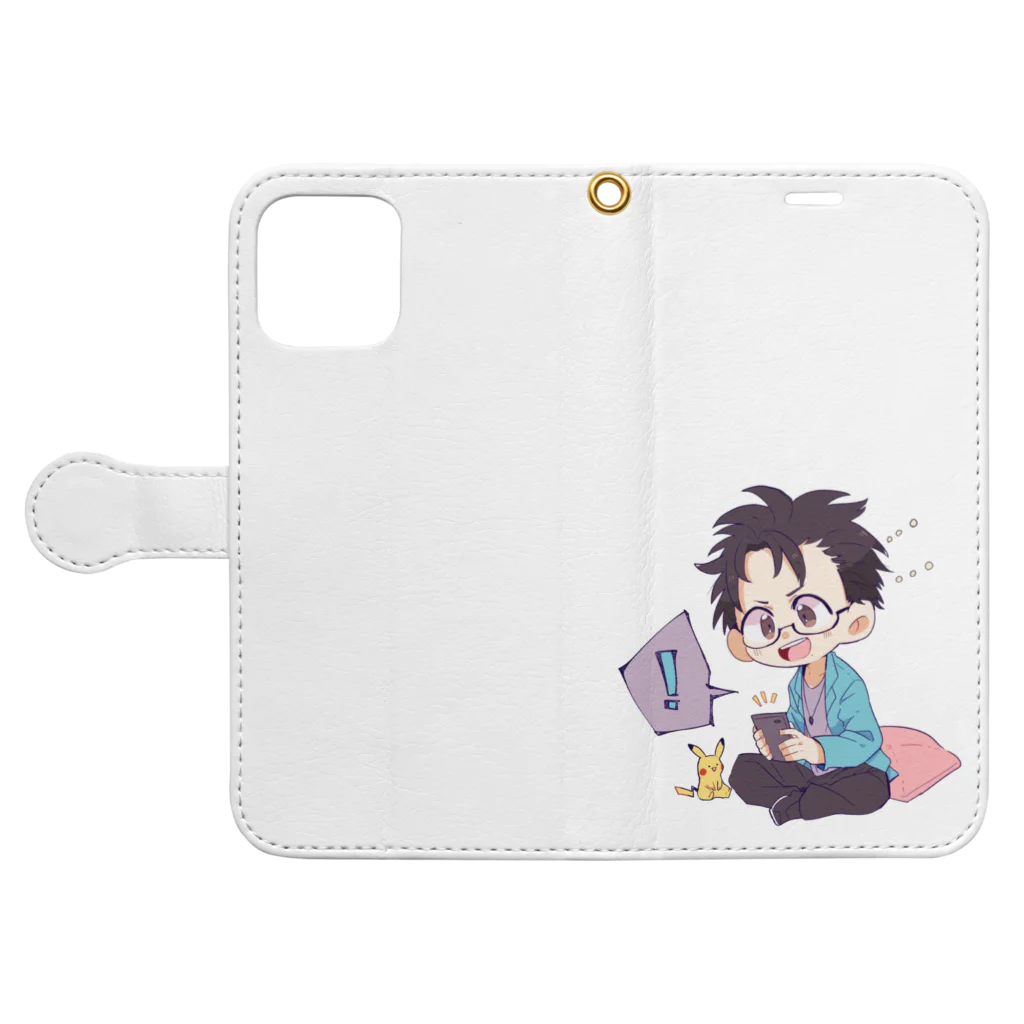 【公式】なッきーやでぇ！！🅙の【公式】なッきーやでぇ！！ Book-Style Smartphone Case:Opened (outside)