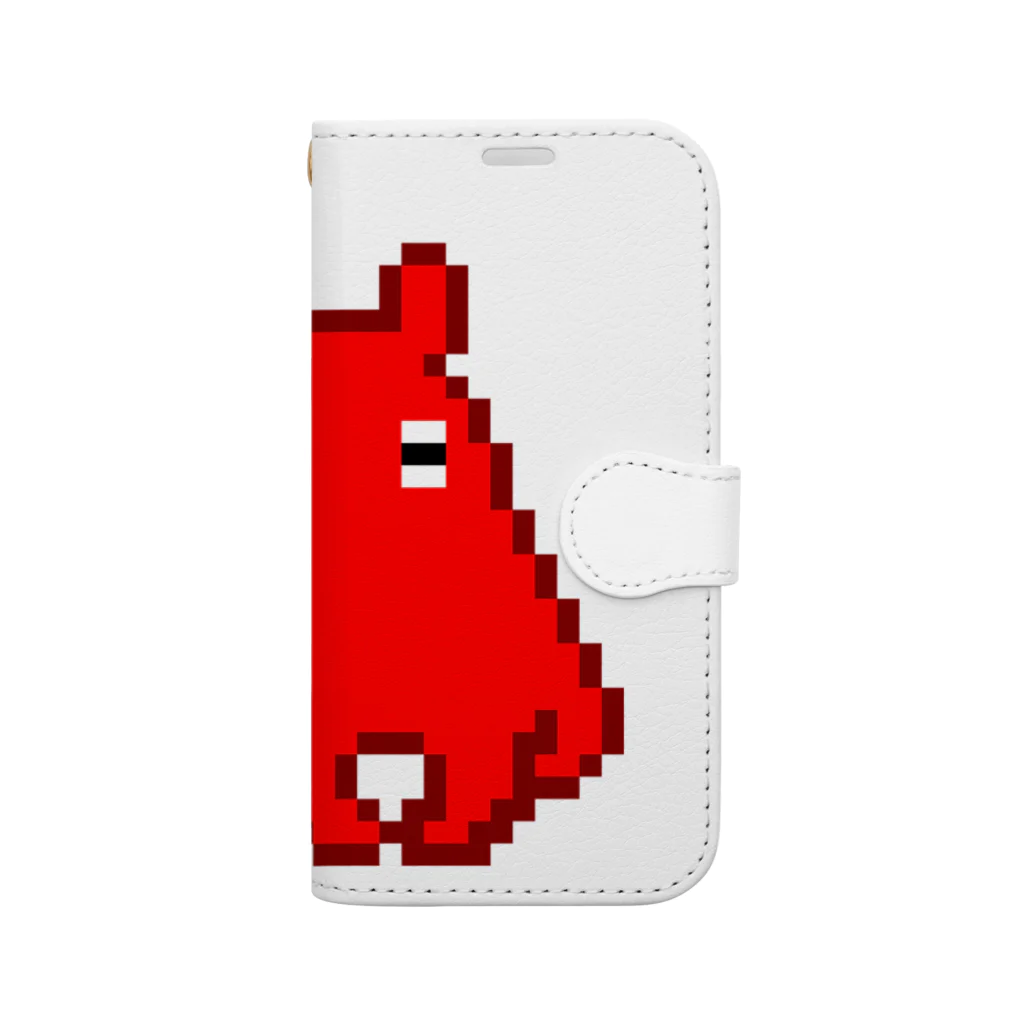 LalaHangeulのメンダコさんドットバージョン Book-Style Smartphone Case