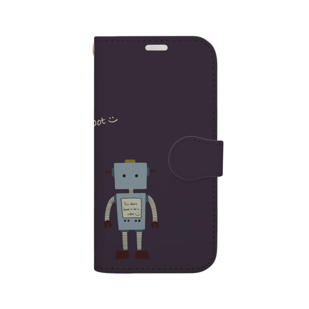 miomioのrobot Book-Style Smartphone Case