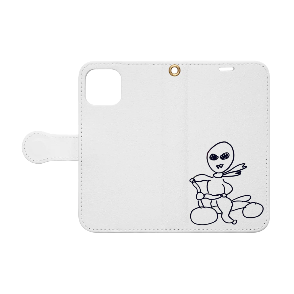 Yuriaのらいだー Book-Style Smartphone Case:Opened (outside)