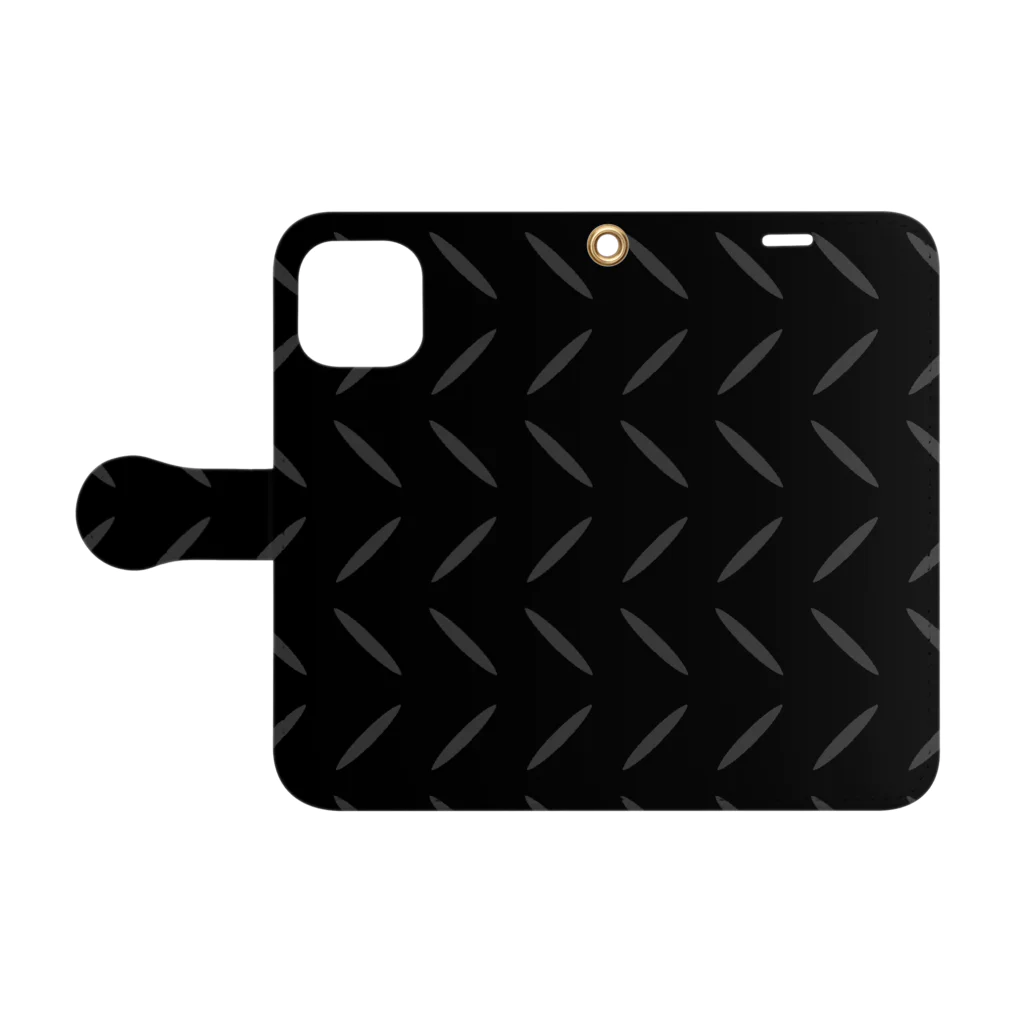 goristoのカーボン柄 Book-Style Smartphone Case:Opened (outside)