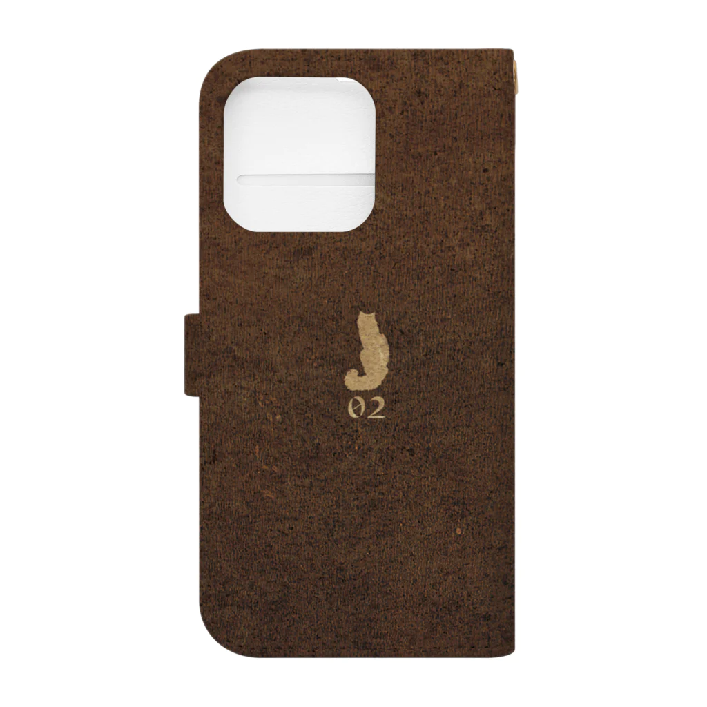 レトロネコ雑貨 華鳥風月の猫の物語02 Book-Style Smartphone Case :back