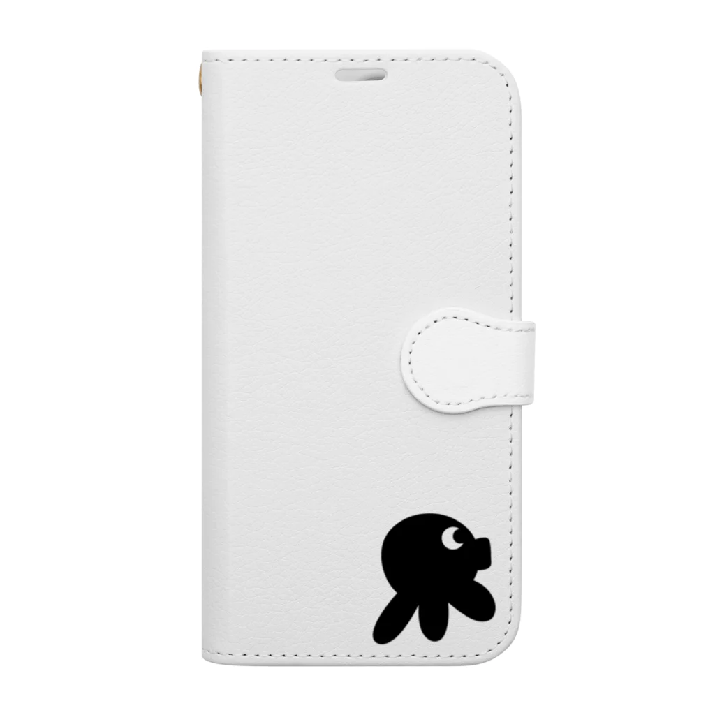 Mattako storeのMattako シルエット手帳型スマホケース Book-Style Smartphone Case