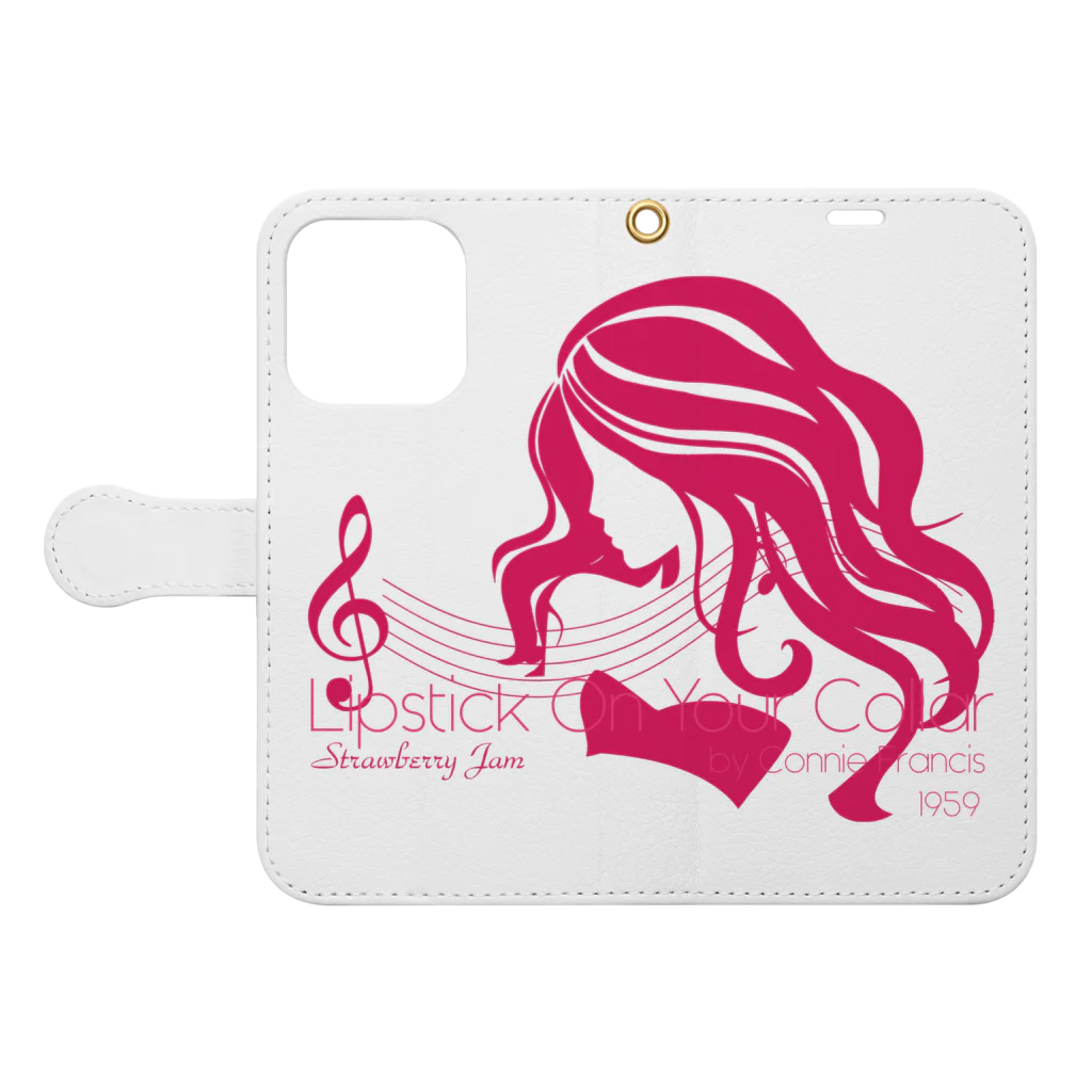 JOKERS FACTORYのLIPSTICK ON YOUR COLLAR Book-Style Smartphone Case:Opened (outside)