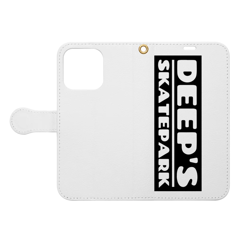 DEEP'S SKATEPARKのDeeps 手帳型スマホケースを開いた場合(外側)