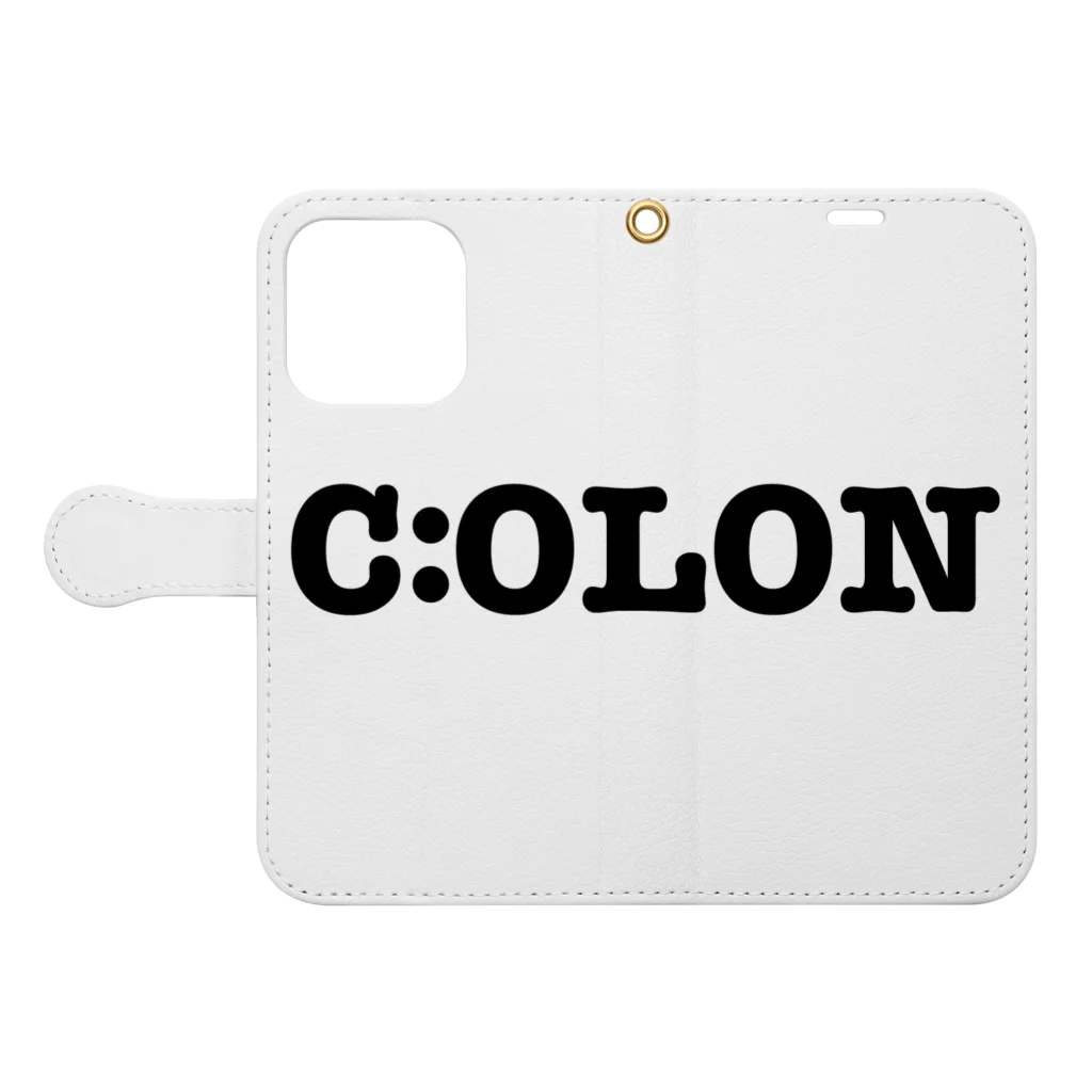 C:OLON(シーコロン)のC:OLON(シーコロン) Book-Style Smartphone Case:Opened (outside)