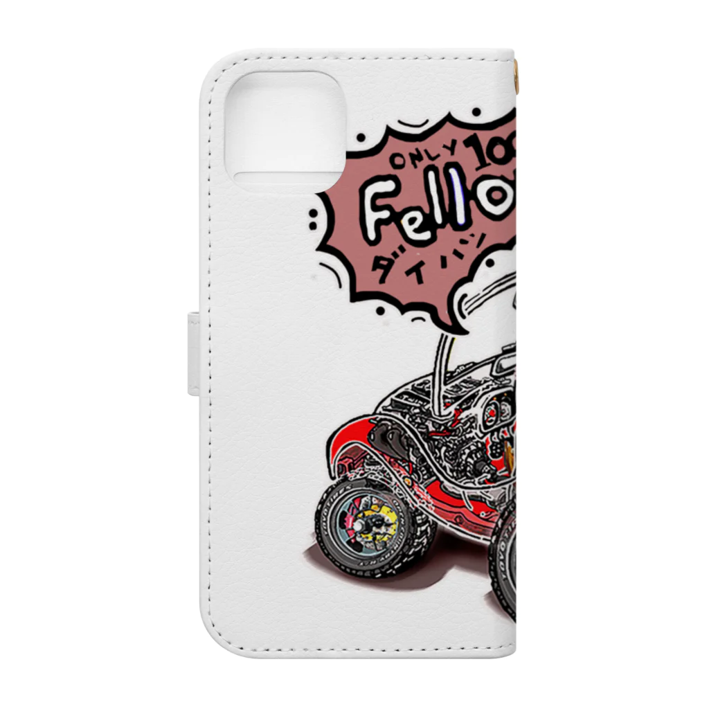  XXレーション・ショップのFellowBuggy・「やくざ刑事・麻薬密売組織」 Book-Style Smartphone Case :back