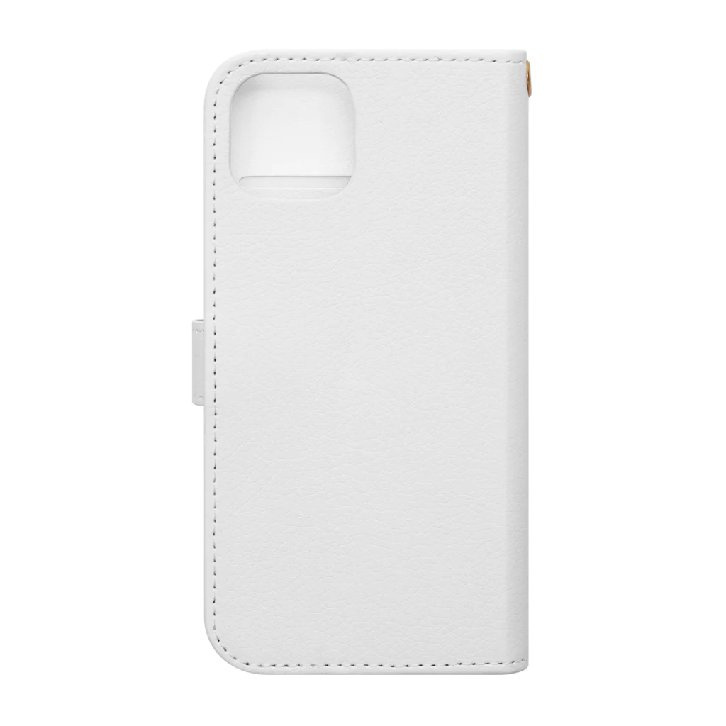 スタンプ工房のトイプードル　透過クリアファイル Book-Style Smartphone Case :back