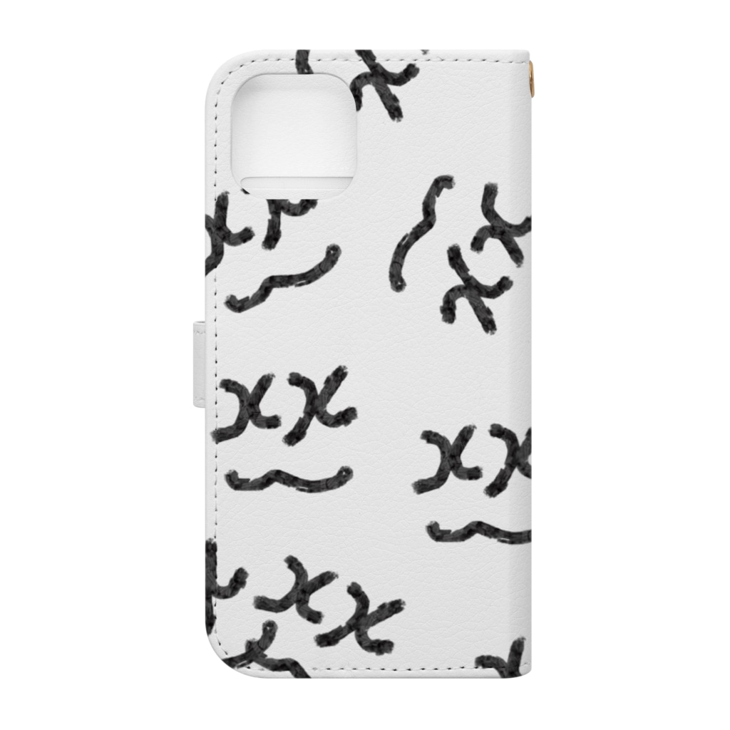 由々式会社らふらいんのバツニコ君【1期生：yuyushiki_origin】 Book-Style Smartphone Case :back