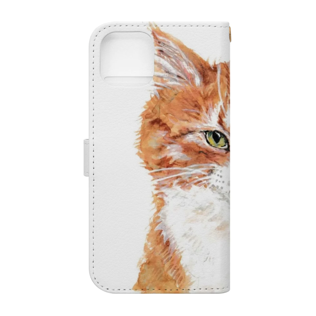 山下ミロ　猫ばっかの山下ミロのベンKCシリーズ Book-Style Smartphone Case :back