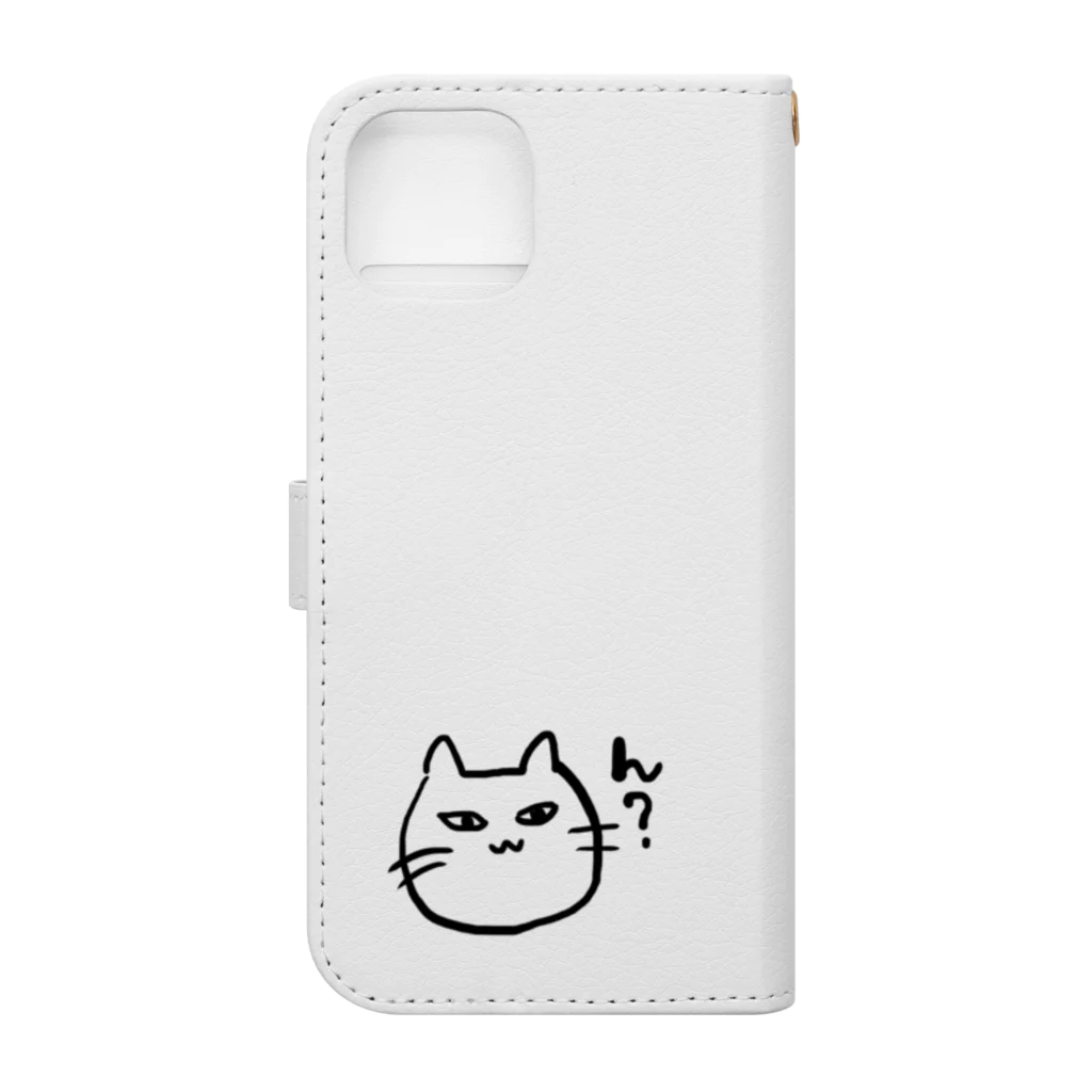 munagemanの絶妙な猫 Book-Style Smartphone Case :back