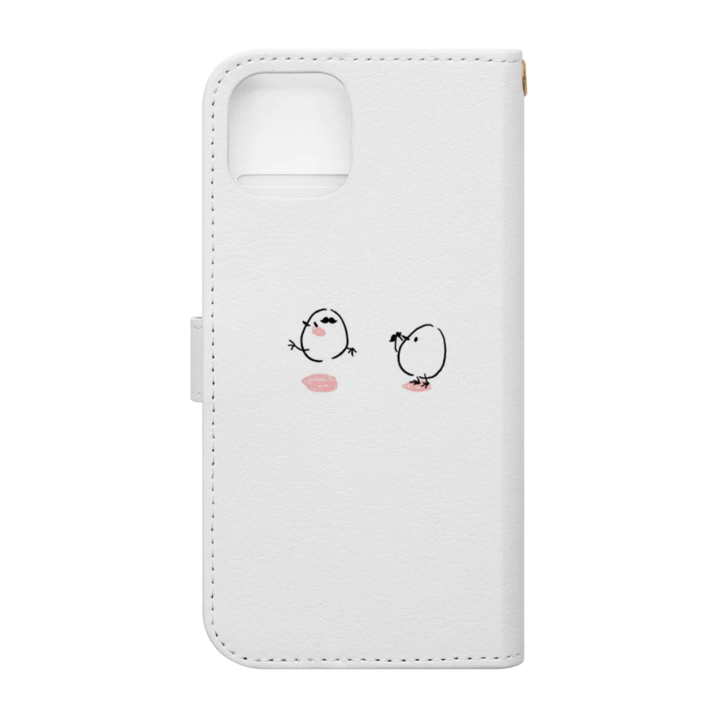 ALASKA_GINのことりスマホケース Book-Style Smartphone Case :back