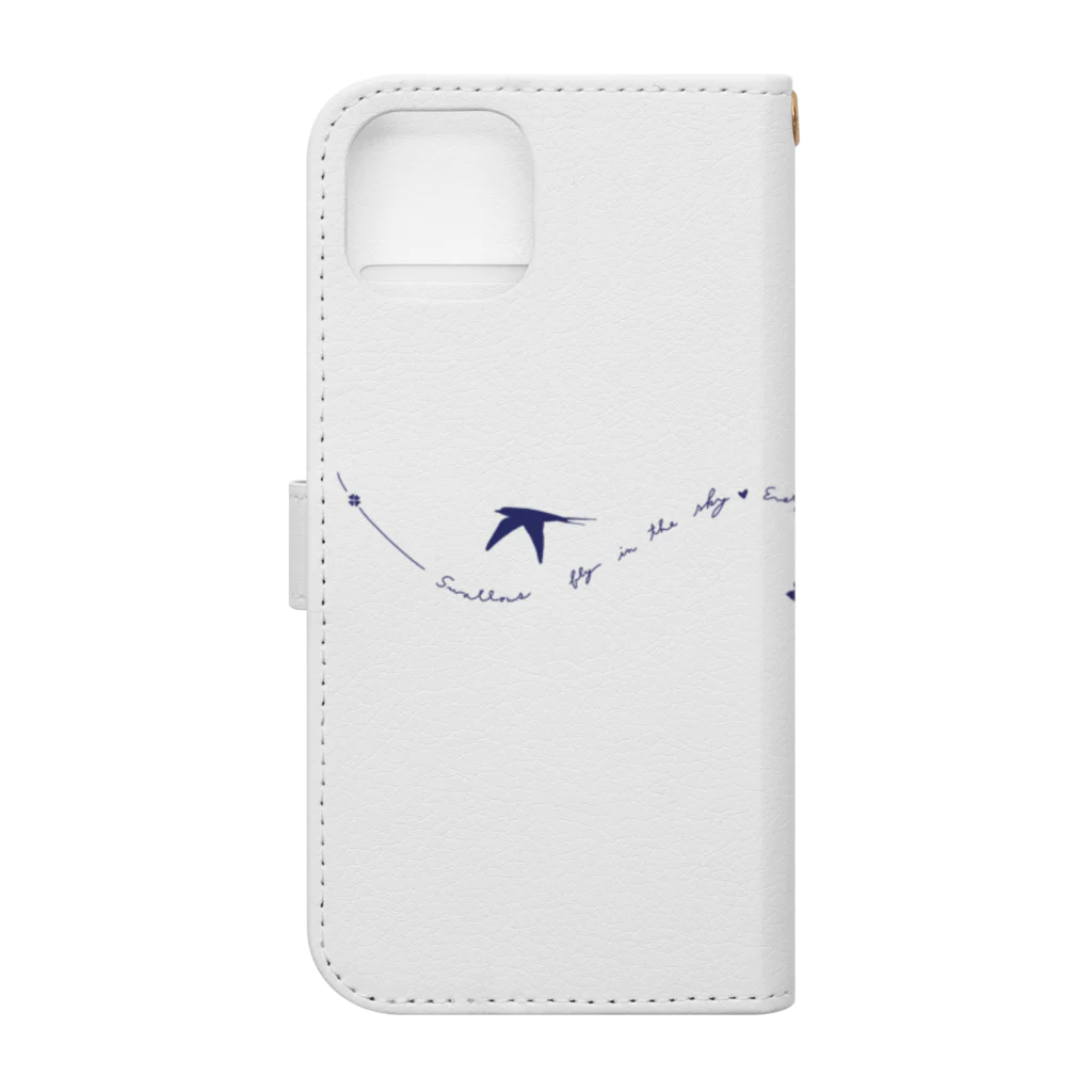 kiki25のツバメ swallows Book-Style Smartphone Case :back