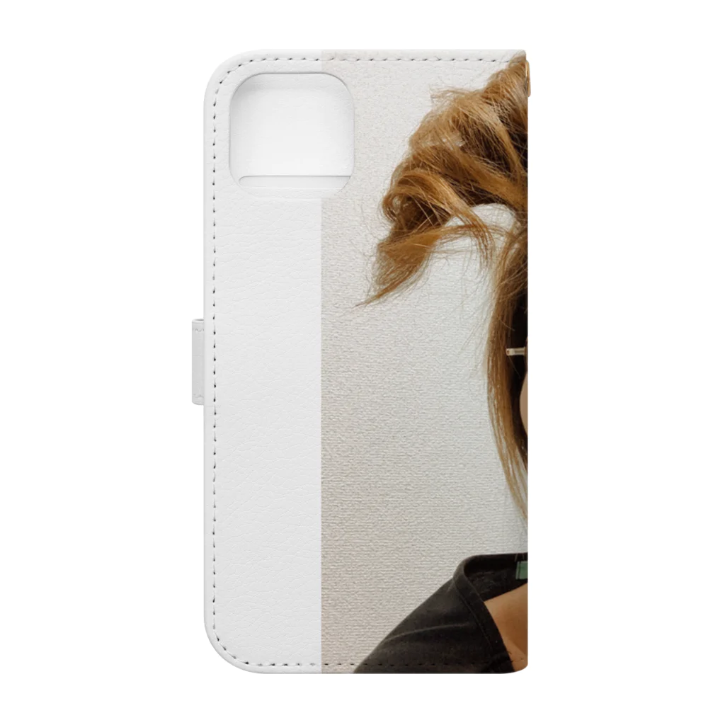 つくしげ🐾のクロワッサン寝癖 Book-Style Smartphone Case :back