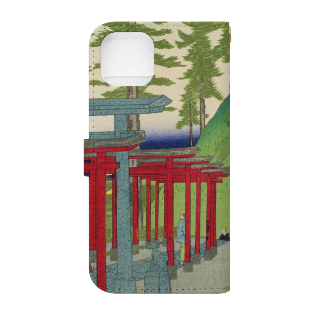 旨味教授といちごもちぷりんの東京名所四十八景　王子稲荷内白狐乃社 Book-Style Smartphone Case :back