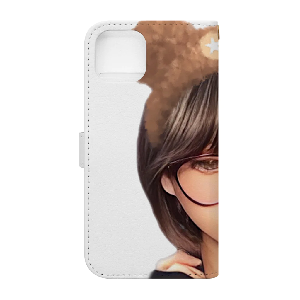 Re:Re:SmileyのBear Girl ☆◡̈⋆ Book-Style Smartphone Case :back